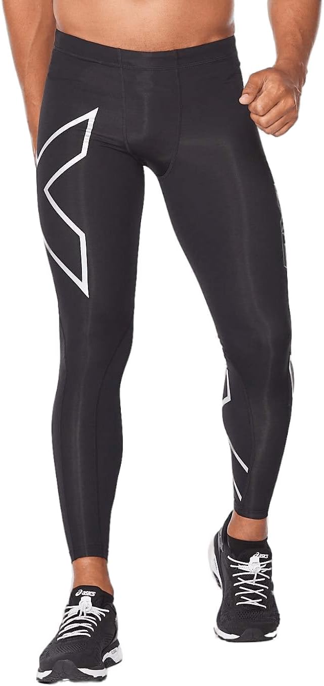 2XU Men's Core Compression Tights - Enhances Performance & Recovery